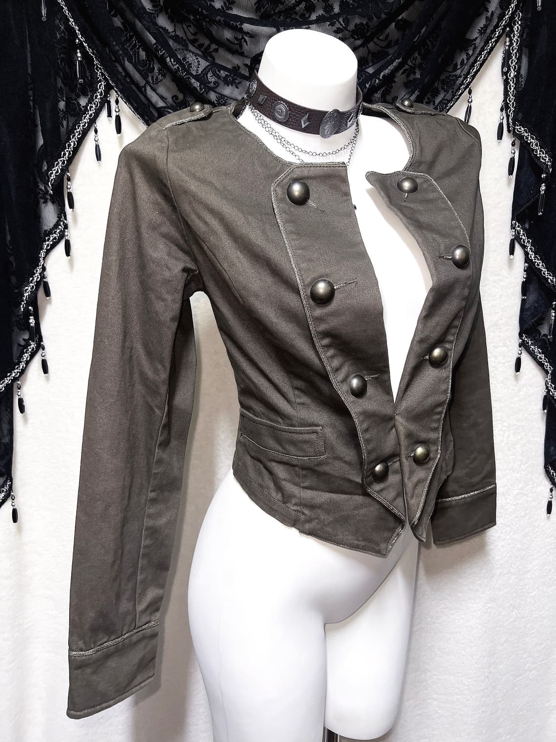 세실맥비 견장 나폴레옹 자켓 밀리터리 y2k 와투케 펑크 대장 갸루 핀터 상품이미지1