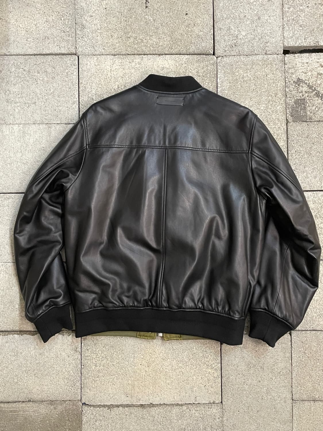 프론트로우 x 인스턴트펑크 리버시블 Ma-1 가죽 자켓 상품이미지6