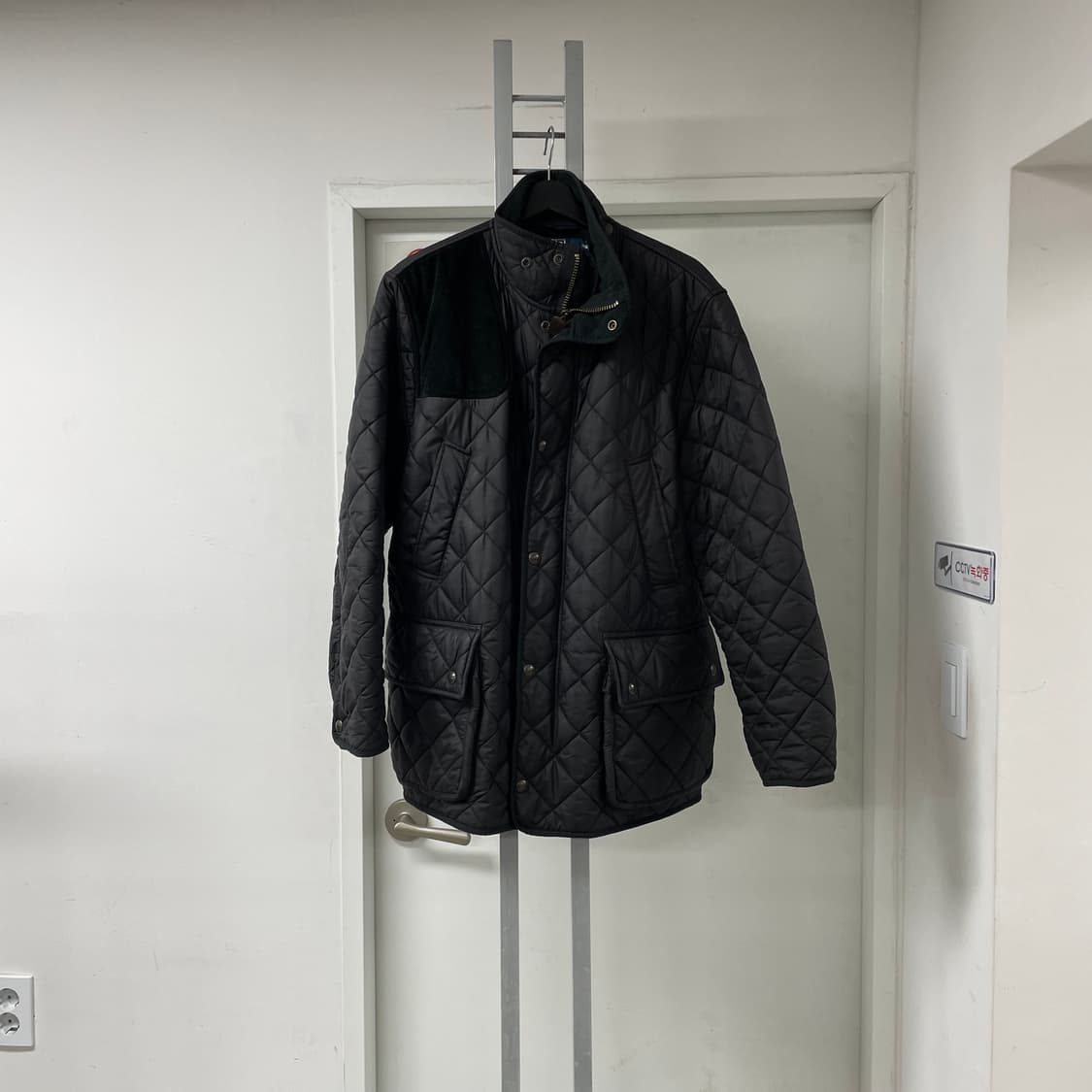 폴로 랄프로렌 블랙 퀄팅 자켓 M 상품이미지1