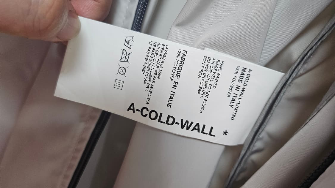 (LTD/이태리제) 어 콜드 월(ACW) 비대칭 트랜슬루센트 레인코트 M 상품이미지6