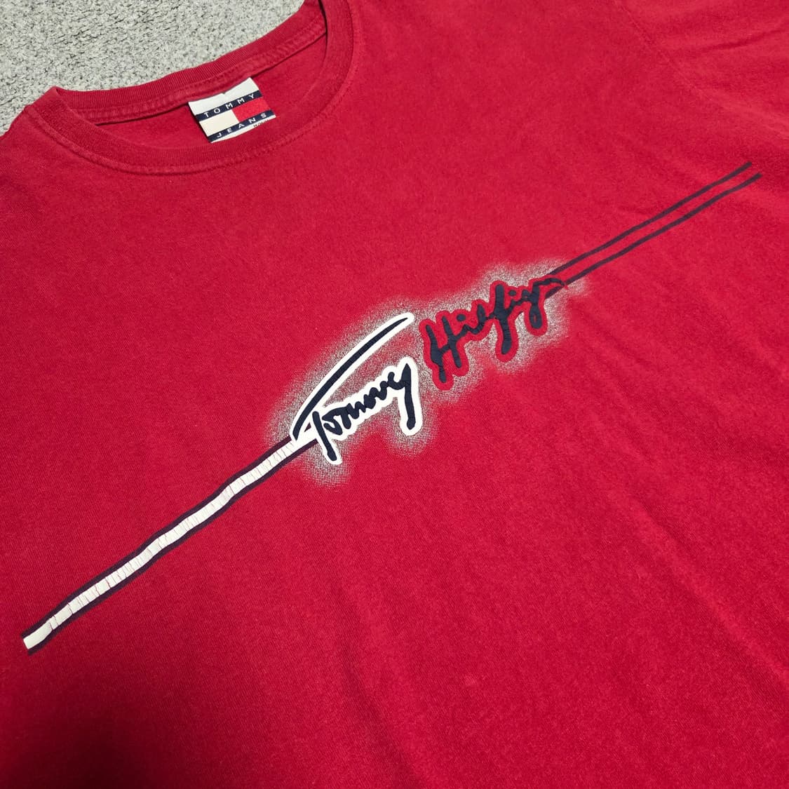 90s Tommy Hilfiger 반팔 티셔츠 L(100) 상품이미지3