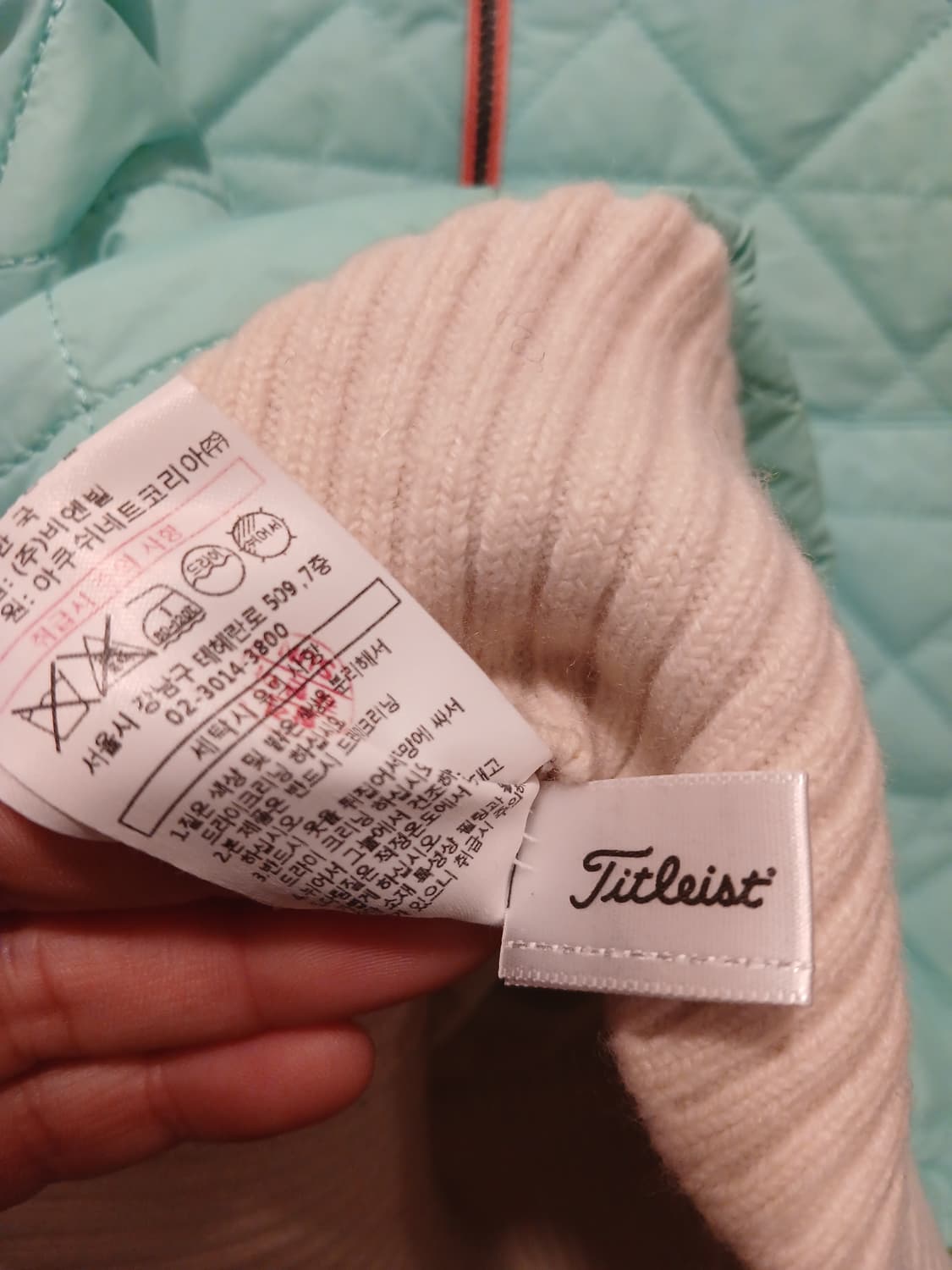 타이틀리스트 정품 여성 모직 후드 반집업티 L (95) 사이즈 상품이미지6