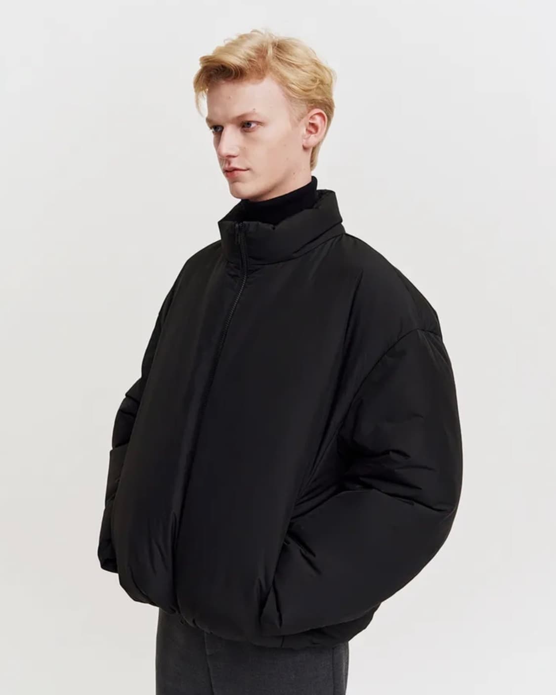 MMGL/ 플러피 다운 자켓 블랙/ XL 상품이미지3