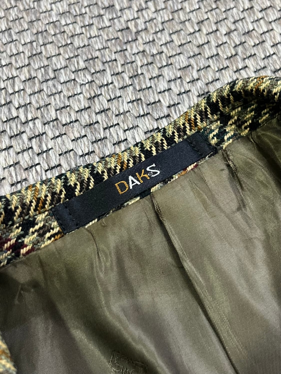 닥스(DAKS) 울 캐시미어 체크 블레이저 상품이미지4