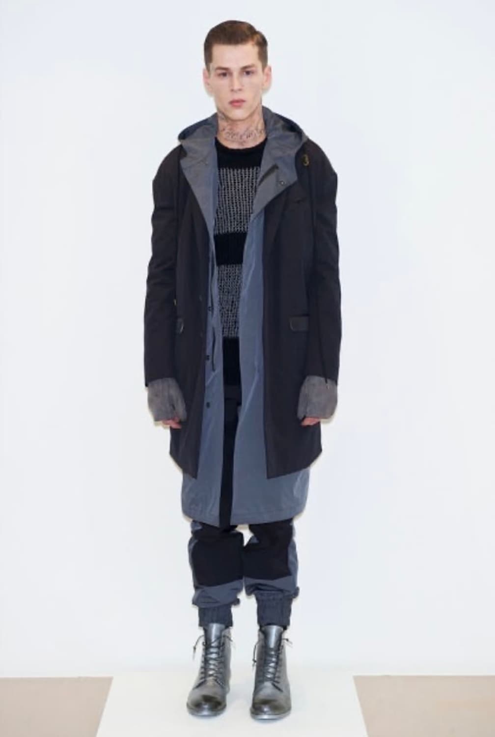 미하라야스히로 레이어드 코트 상품이미지1