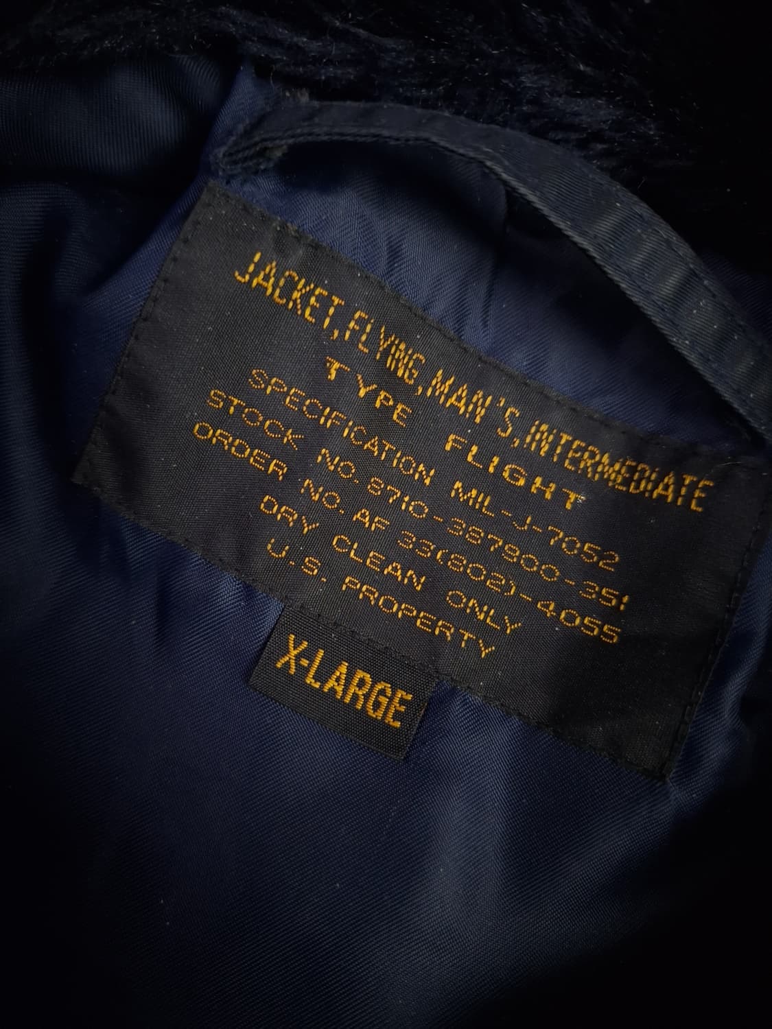 빈티지 밀리터리 미공군 TYPE 항공자켓 상품이미지3