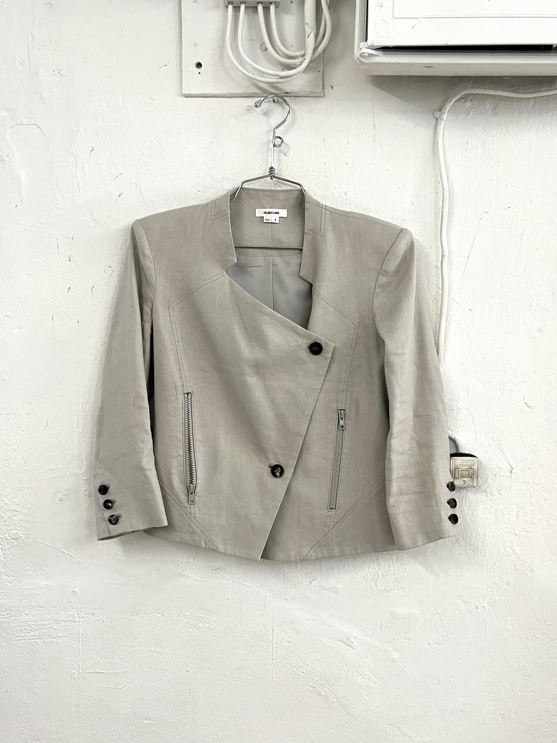 헬무트랭 린넨 모터 자켓 상품이미지1