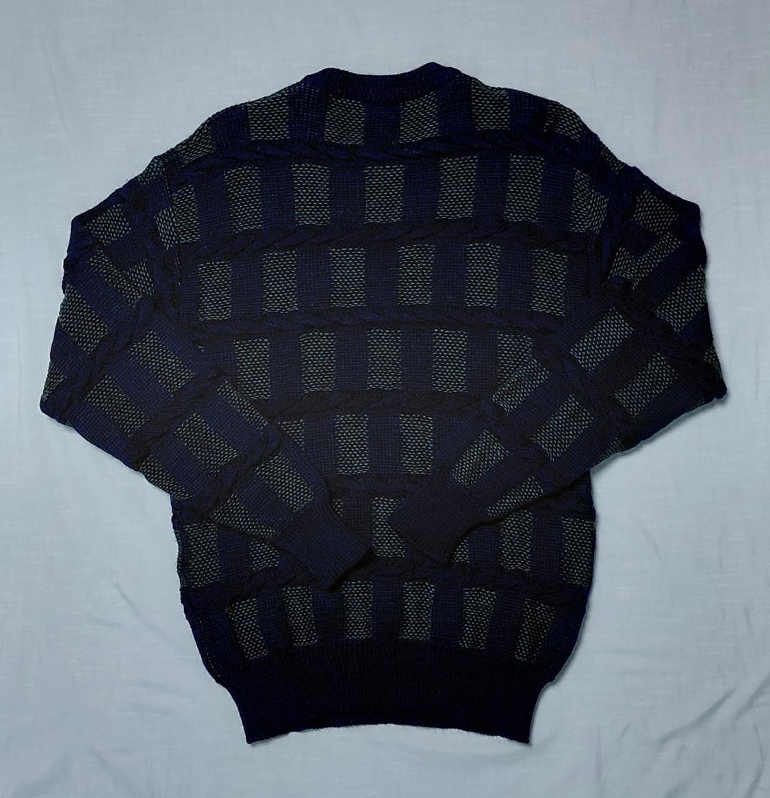 90’s 나이가이 “Demain Clair” 3D 케이블 울 스웨터(M) 상품이미지7