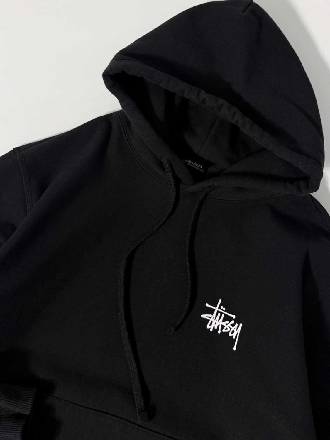 스투시 루즈핏 재팬 베이직 스탁로고 해비 스웻 후드 상품이미지4