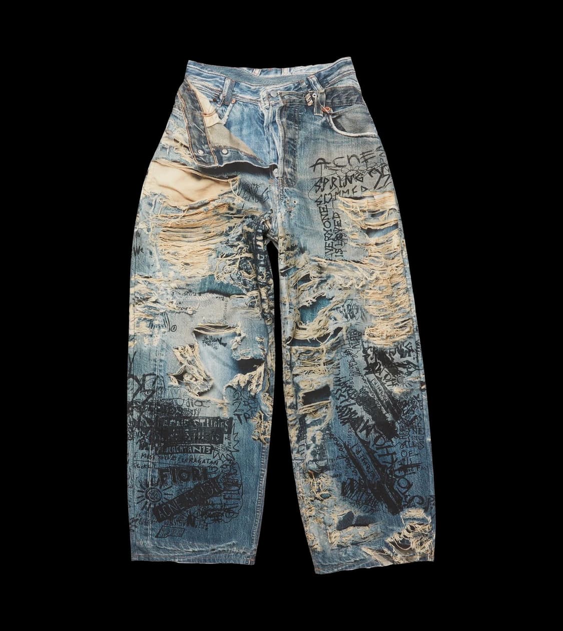 Acne studios 아크네스튜디오 블루 슈퍼 배기 데님 상품이미지1