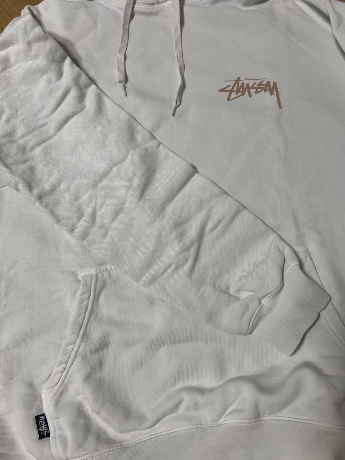 스투시 희귀 화이트 후드티 상품이미지2