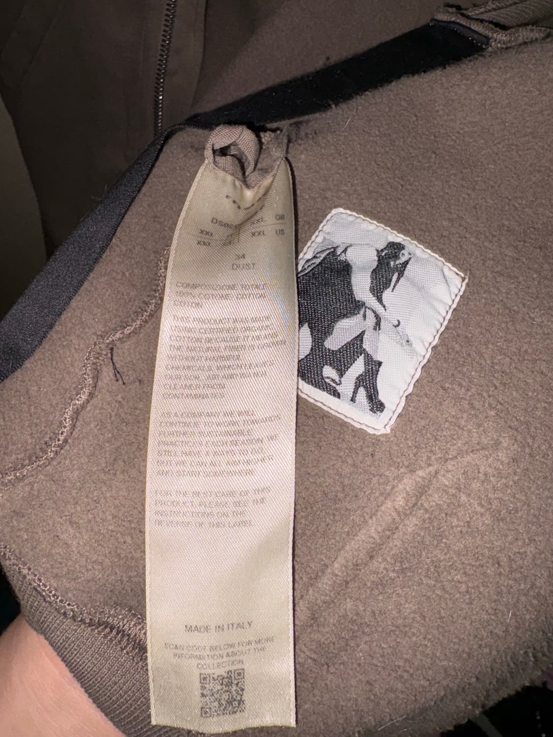 릭오웬스 다크쉐도우 마운틴 사선 집업 상품이미지2