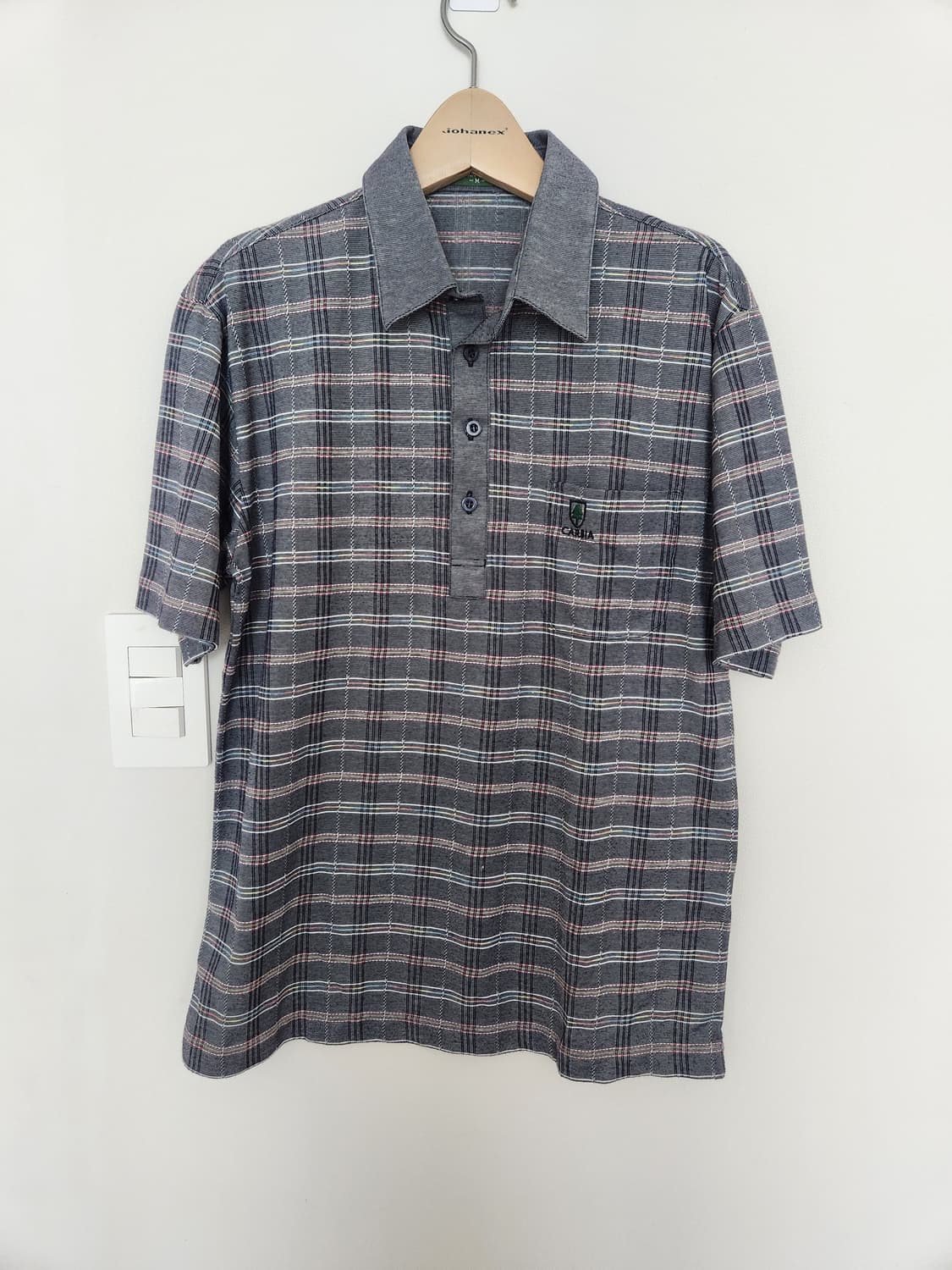 일본 CARBIA SPORTS체크 반팔 폴로티 상품이미지1