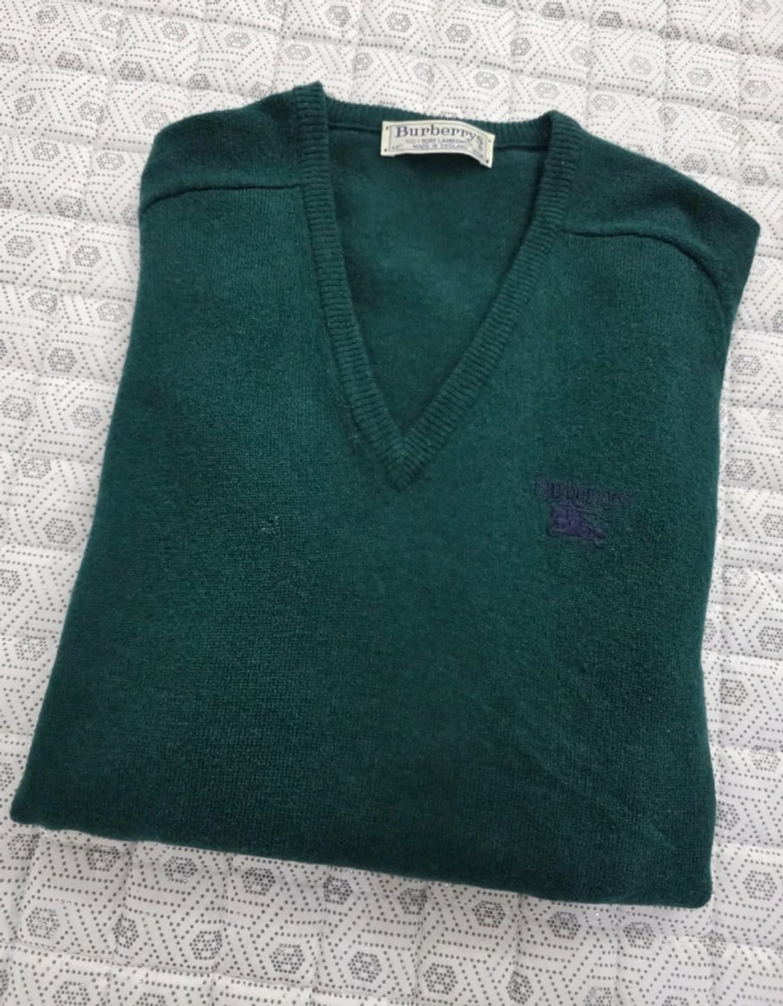 버버리 램스울 V넥 니트 95 상품이미지2