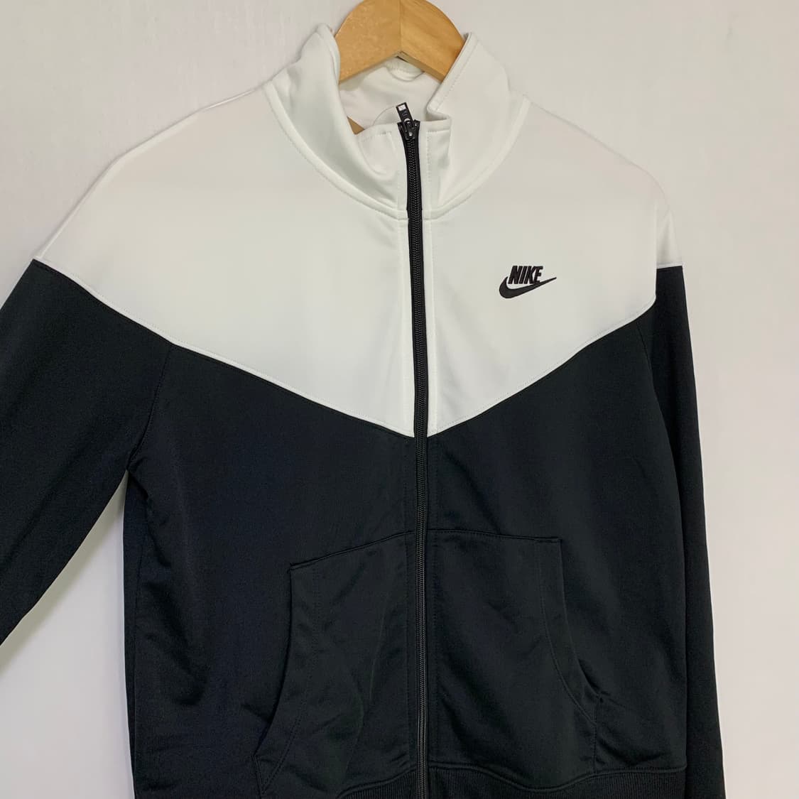나이키 로고 화이트 배색 트랙탑 져지 무채색 00s M 상품이미지3