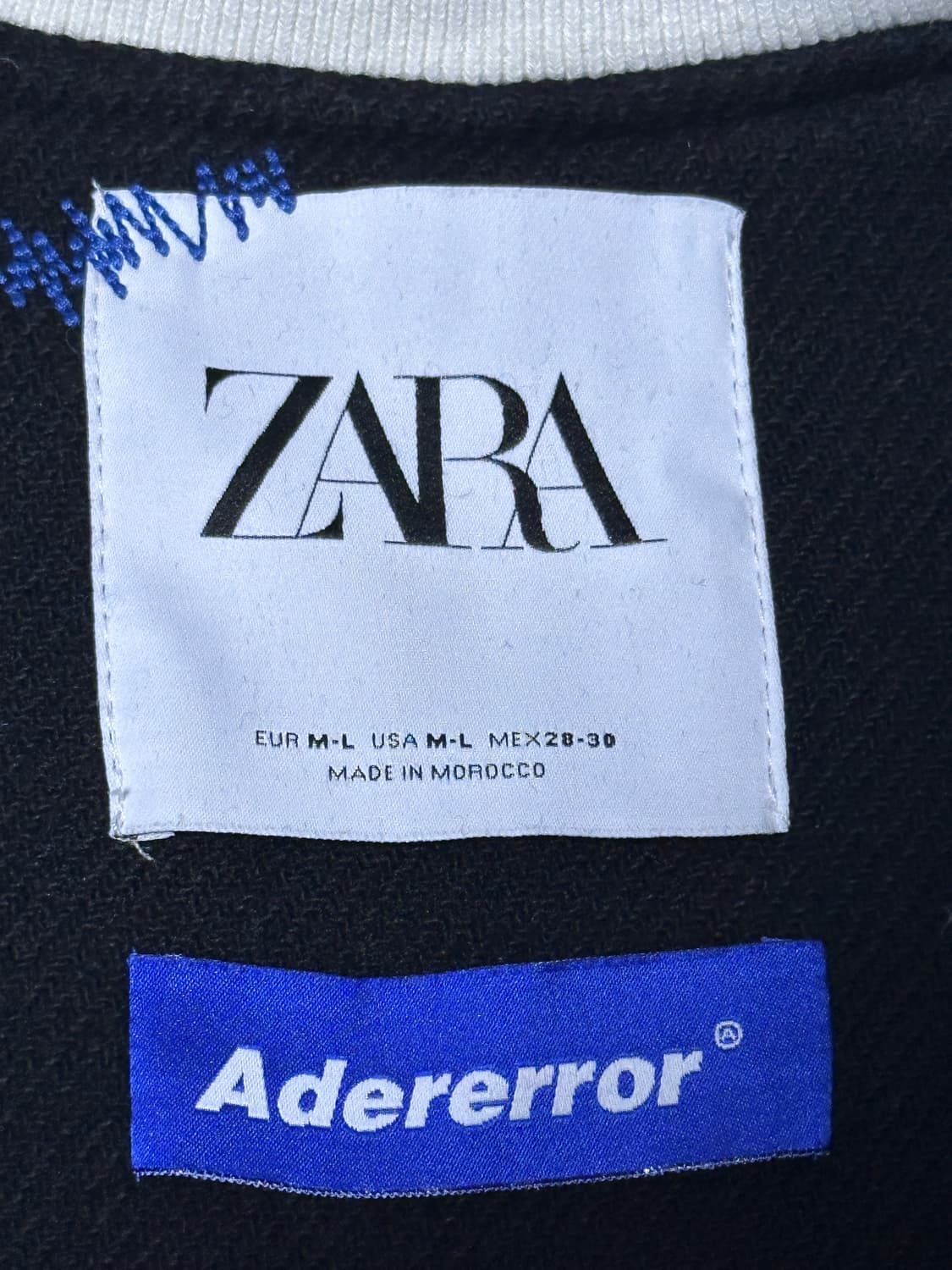 자라 x 아더에러 울 블렌드 봄버 블랙 자더에러 상품이미지3