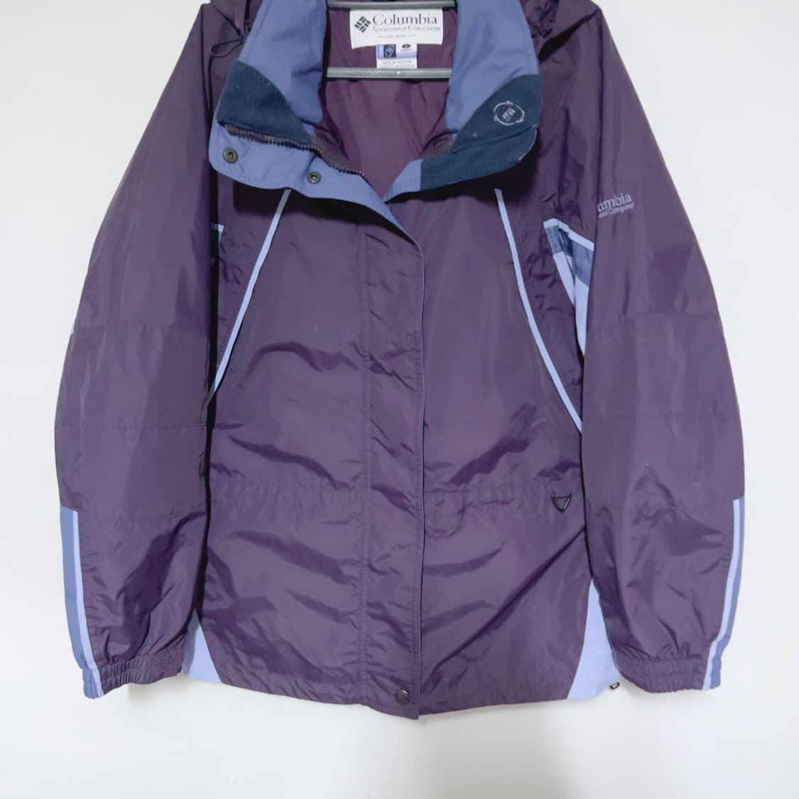 콜롬비아 올드스쿨 퍼플 고프코어 봄 바람막이 상품이미지3