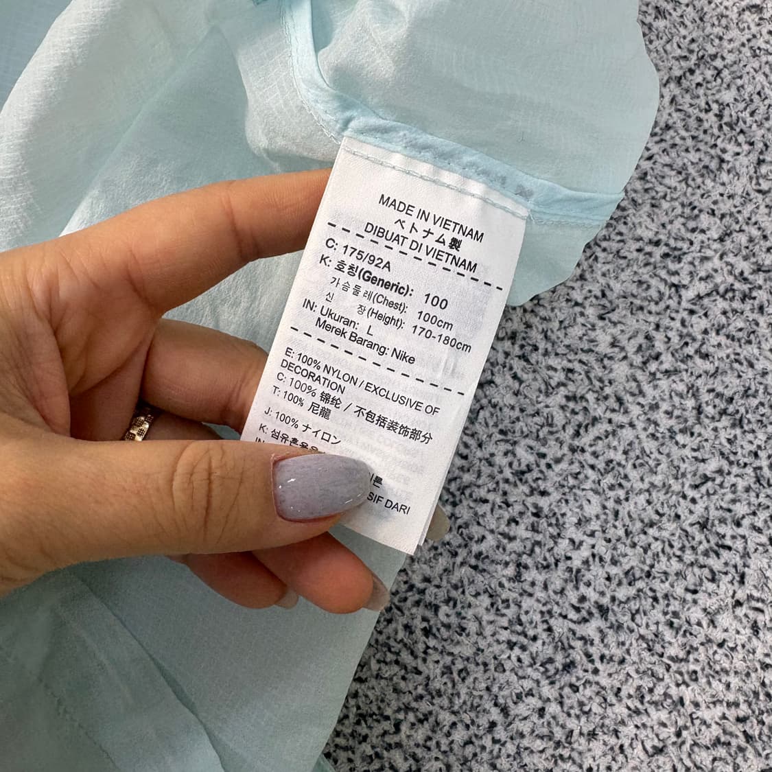 L 나이키  경량 후드 바람막이 자켓 0304J 상품이미지5