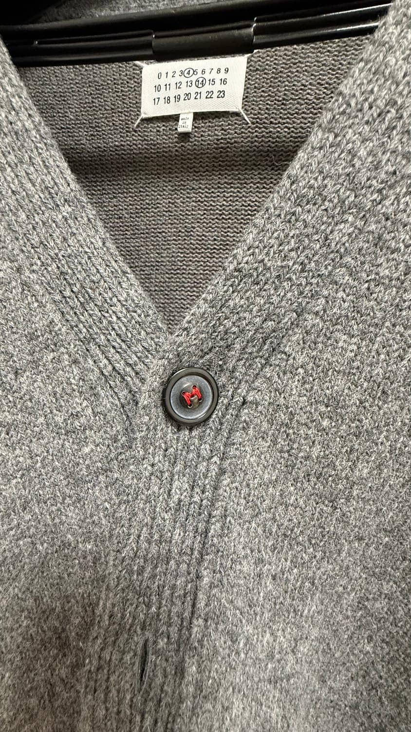 [M] 마르지엘라 엘보우패치 가디건 그레이 상품이미지4