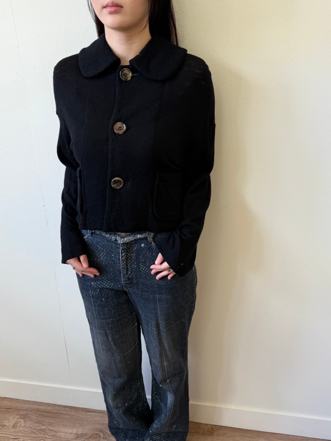 COMME des GARCONS 아카이브 크롭 가디건 상품이미지7