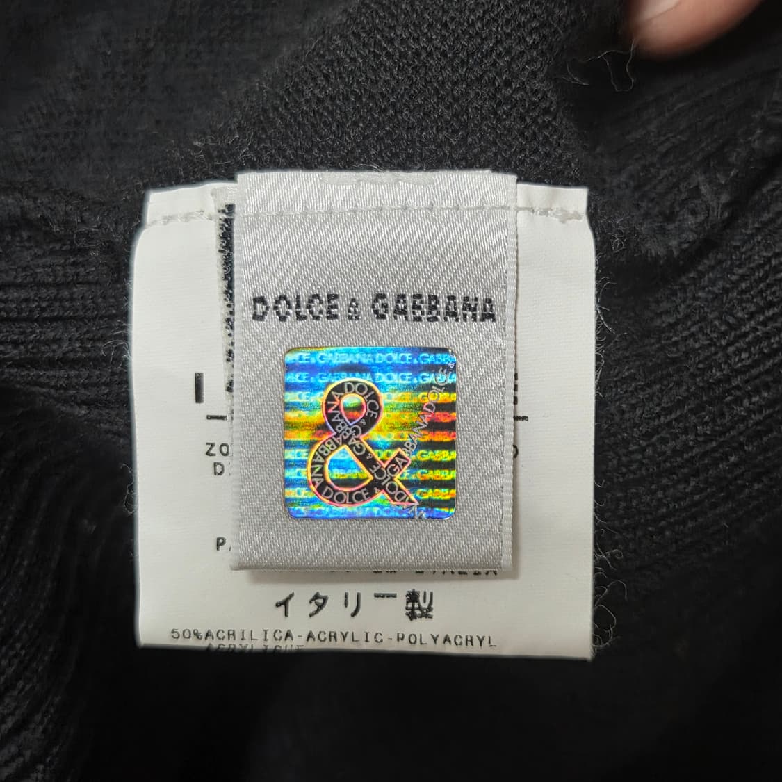 Dolce & Gabbana 돌체앤가바나 블랙 아크릴 울 터틀넥 니트 상품이미지7