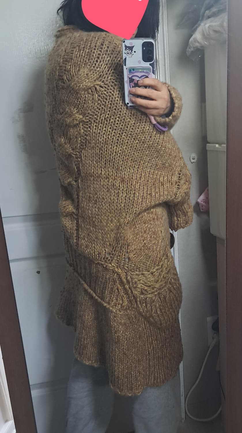 오브제 강지영 니트 가디건 코트 90사이즈(55~66) 상품이미지10