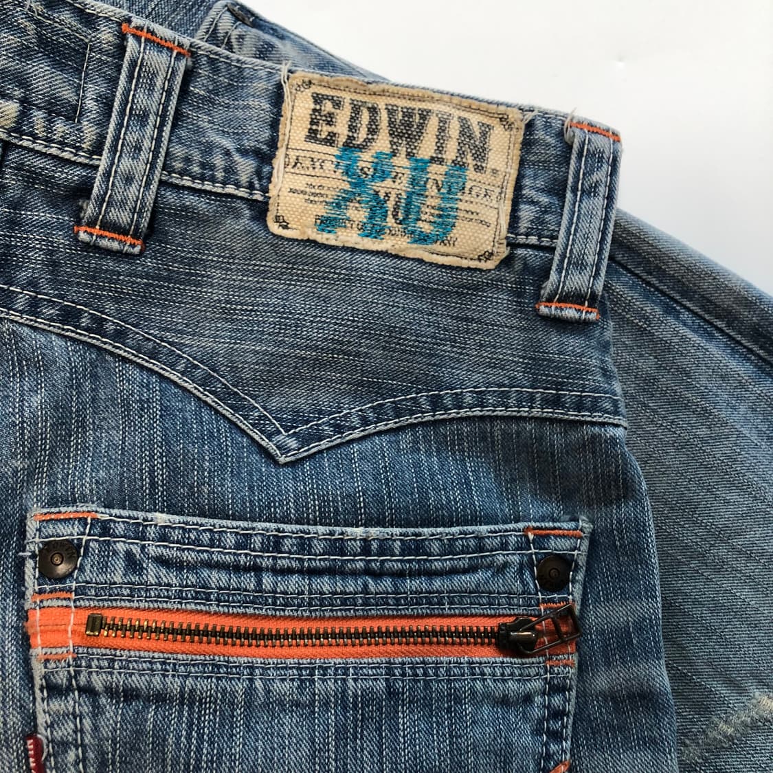 에드윈 재팬 오렌지 디테일 데님팬츠 상품이미지6