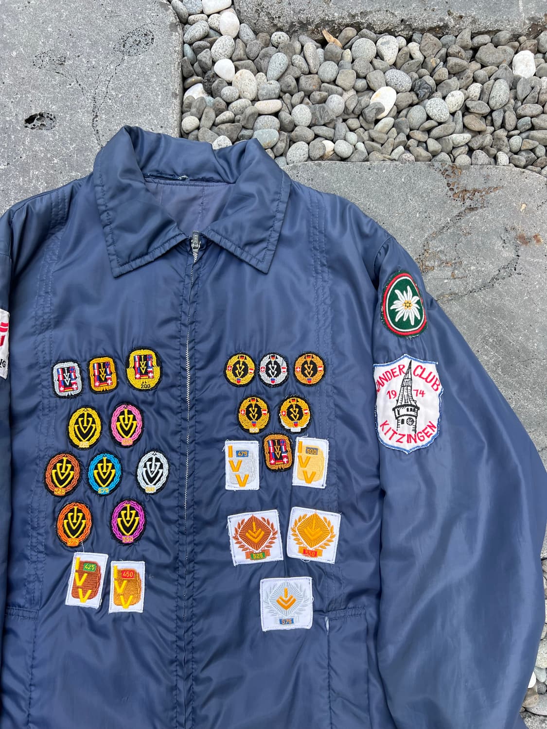 70s ORIGINAL CRAZY PATCH SATIN 70s나일론자켓 상품이미지5
