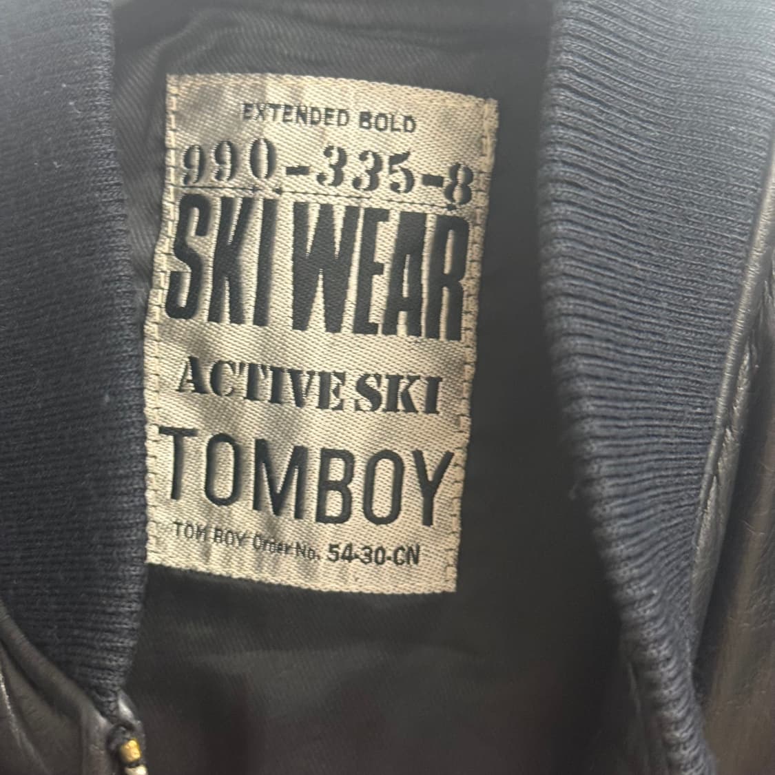 90s 톰보이 레더 베스트 상품이미지2