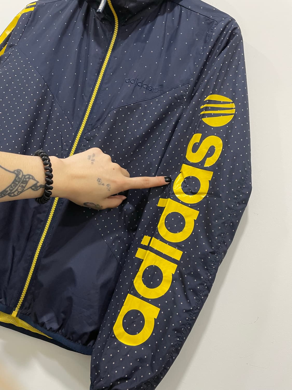 (빈티지)Adidas 아디다스 네오 JPN 도트 땡땡이 윈드브레이커 상품이미지10