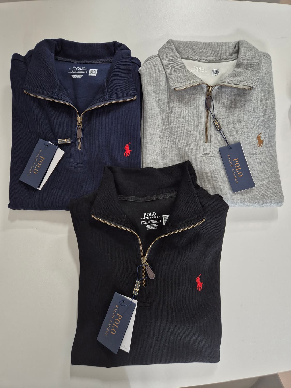 폴로 코튼 집업 L, XL (새상품) 상품이미지1