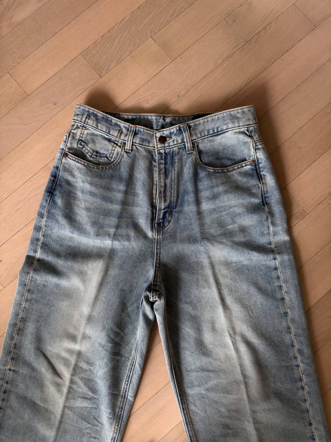 TEN.CO 루즈 와이드 데님 / 2사이즈 / 블리츠컬러 상품이미지4