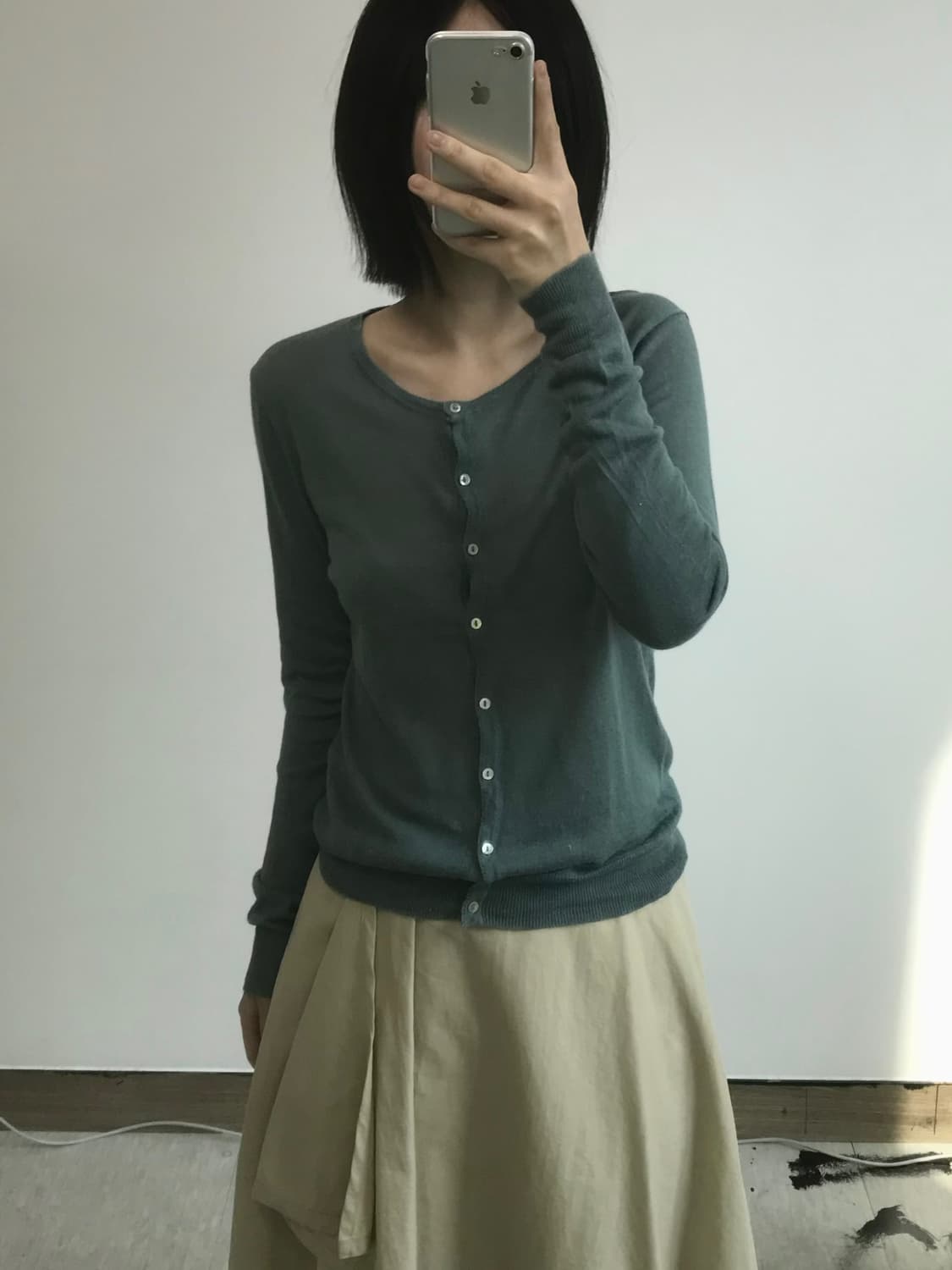 빈티지 라운드넥 가디건 상품이미지1