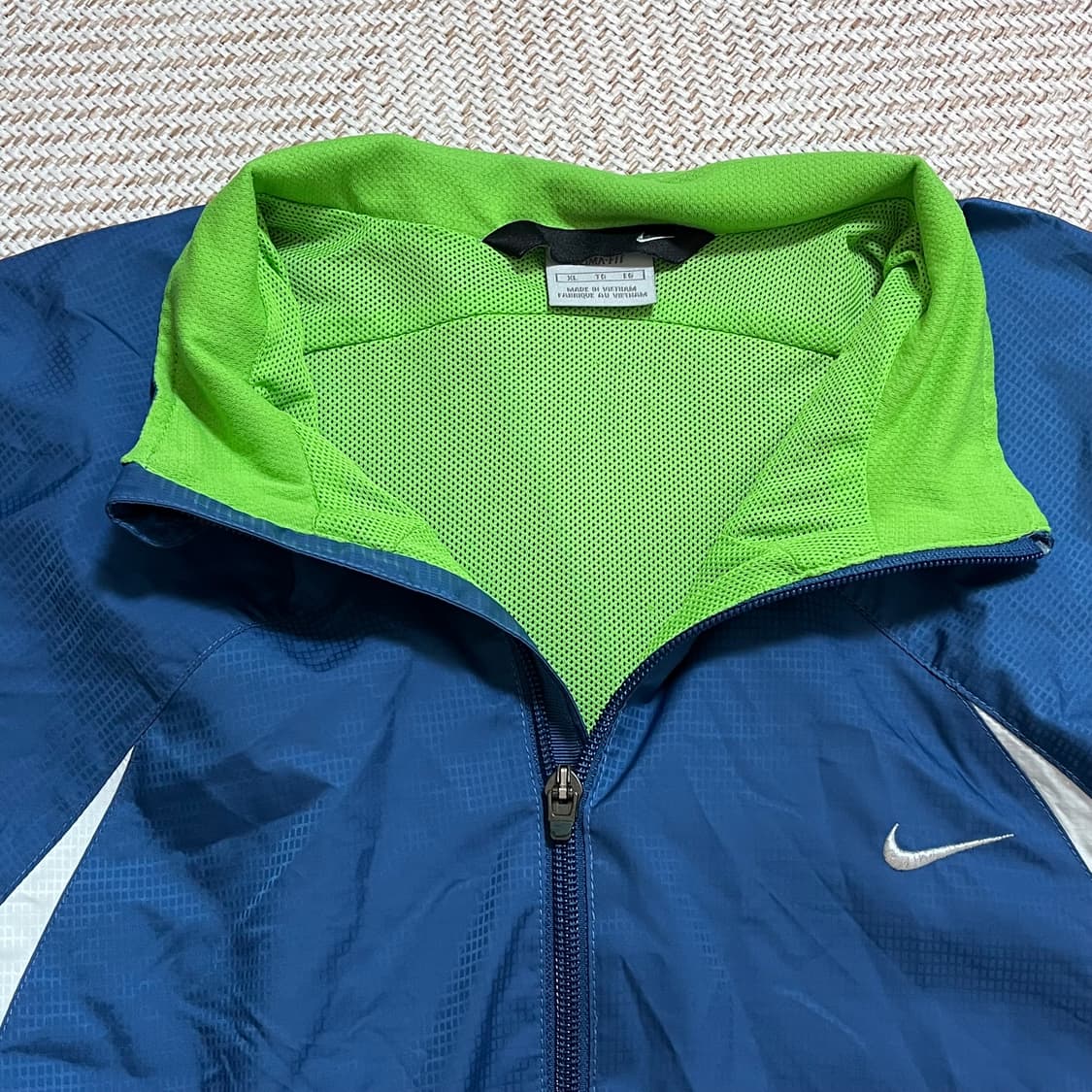 [정품] 나이키 블루 화이트 안감그린 바막 집업 [ XL ] 상품이미지4