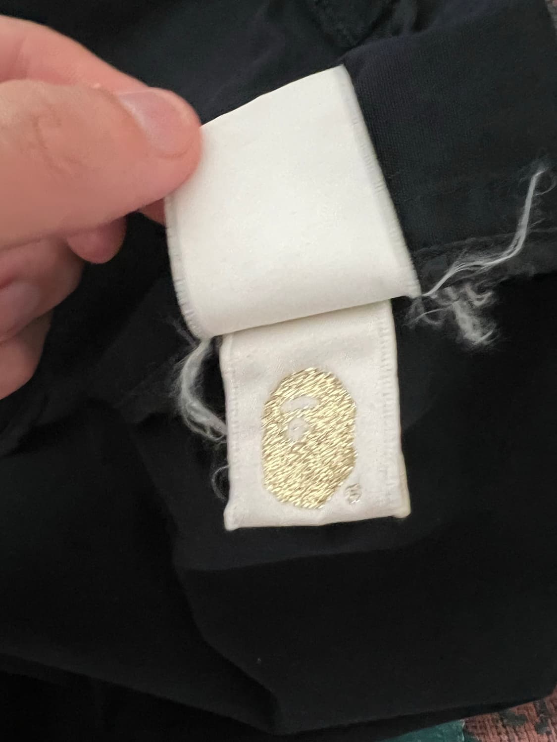 00s 올드 베이프 백로고 블랙 윈드브레이커 자켓 니고 bape 상품이미지5