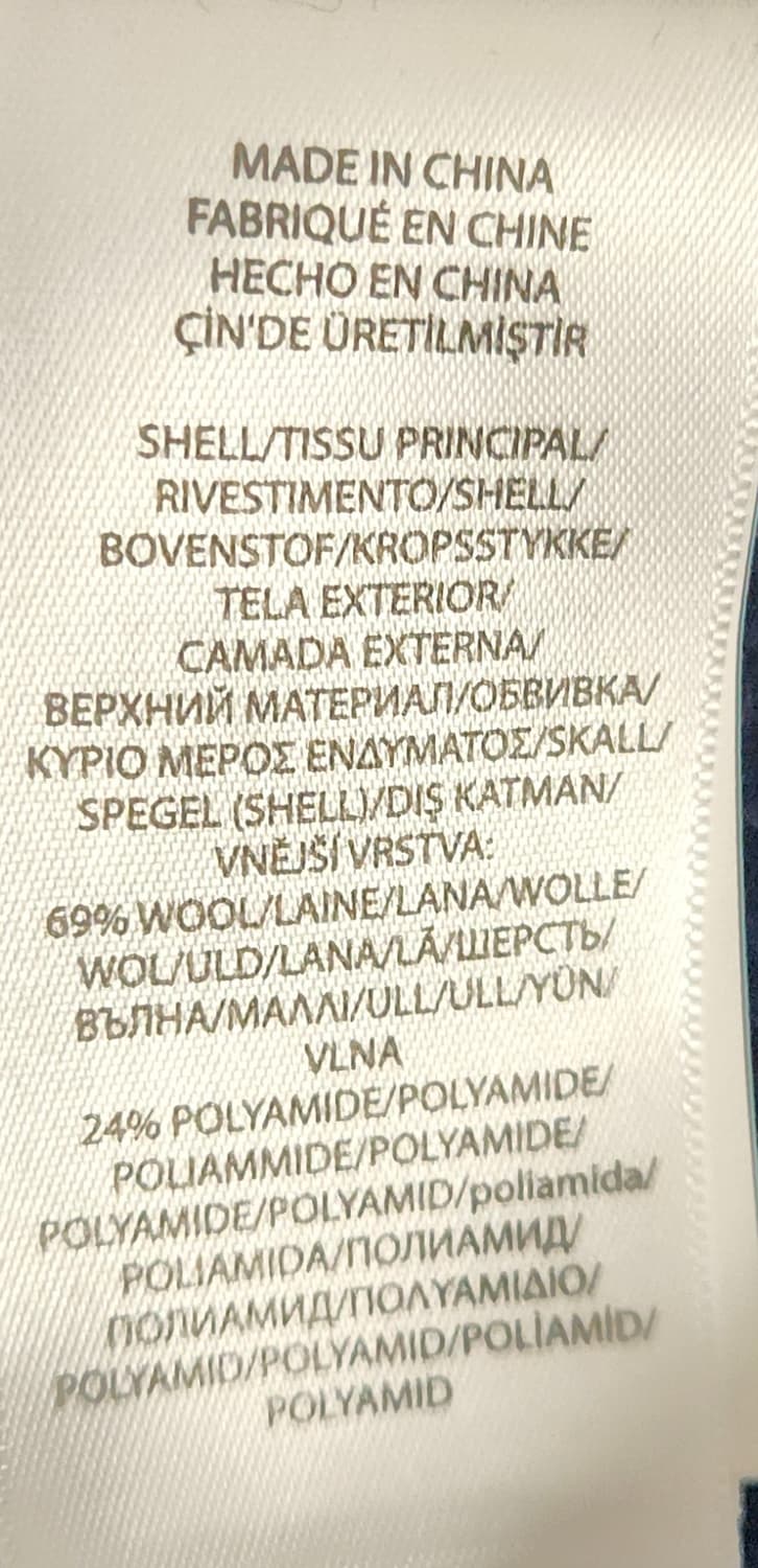 폴로 랄프로렌 네이비 체크 울코트 M  (95-100) 상품이미지4