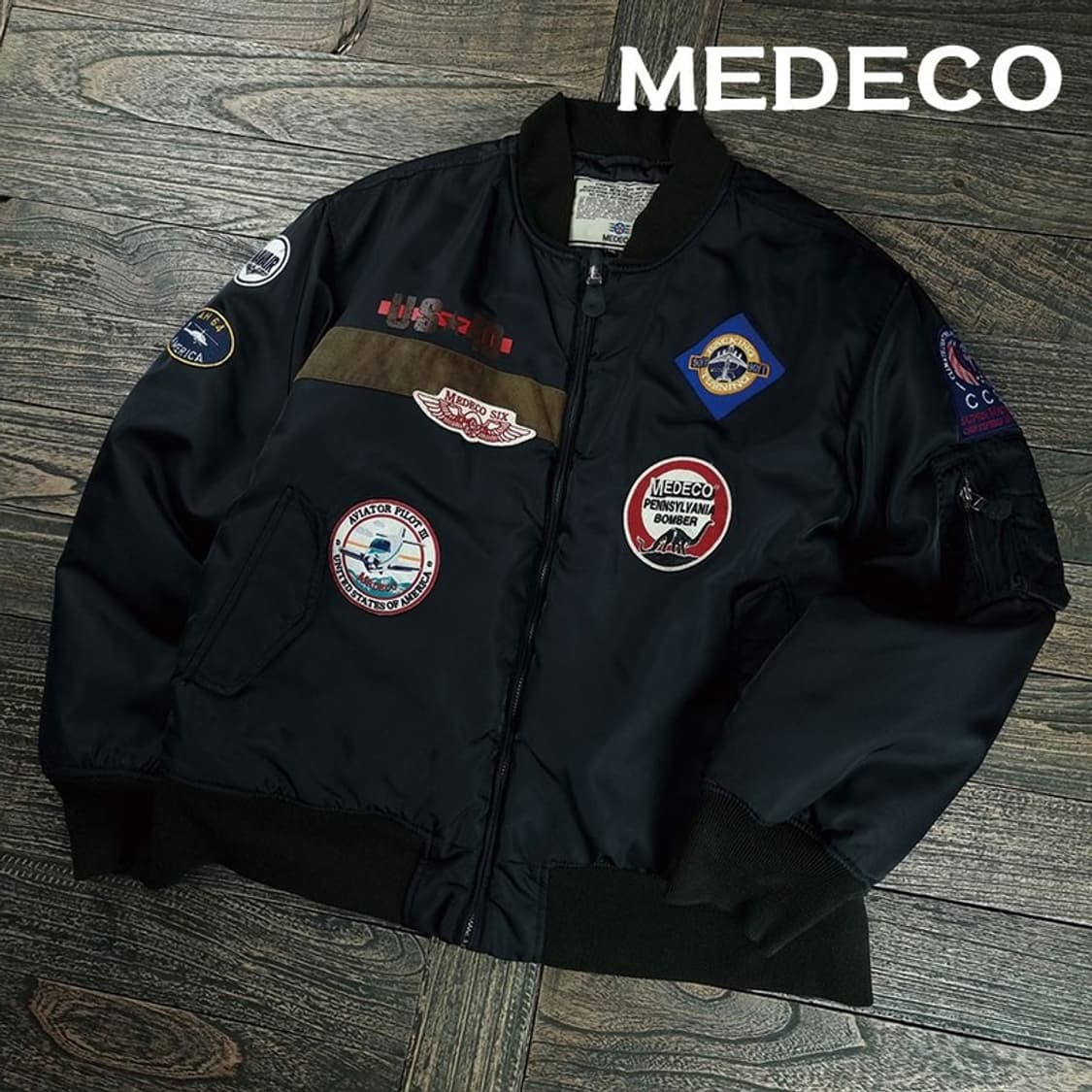 [메데코] 밀리터리 멀티 패치 MA-1 항공점퍼 봄버 자켓 M19452 상품이미지1
