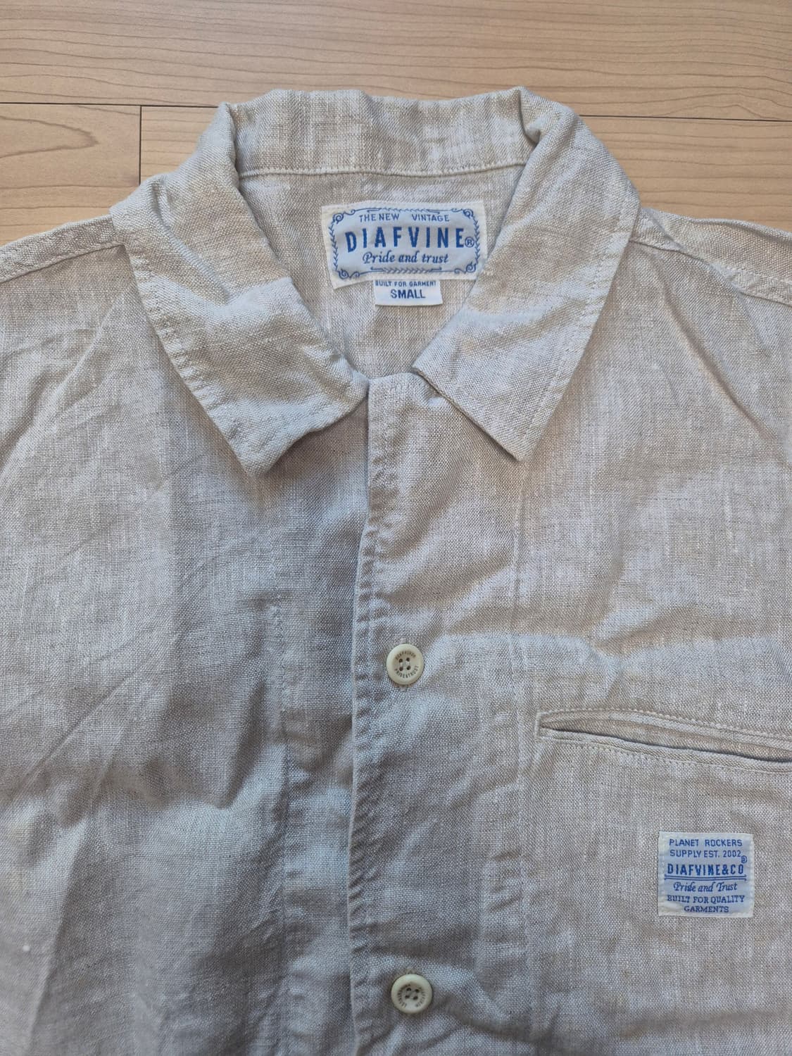 디아프바인 하와이안 자수 셔츠 3점 일괄 상품이미지9