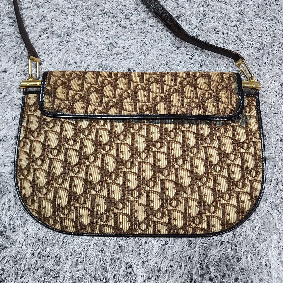 크리스찬디올 자카드 빈티지 숄더백 상품이미지3