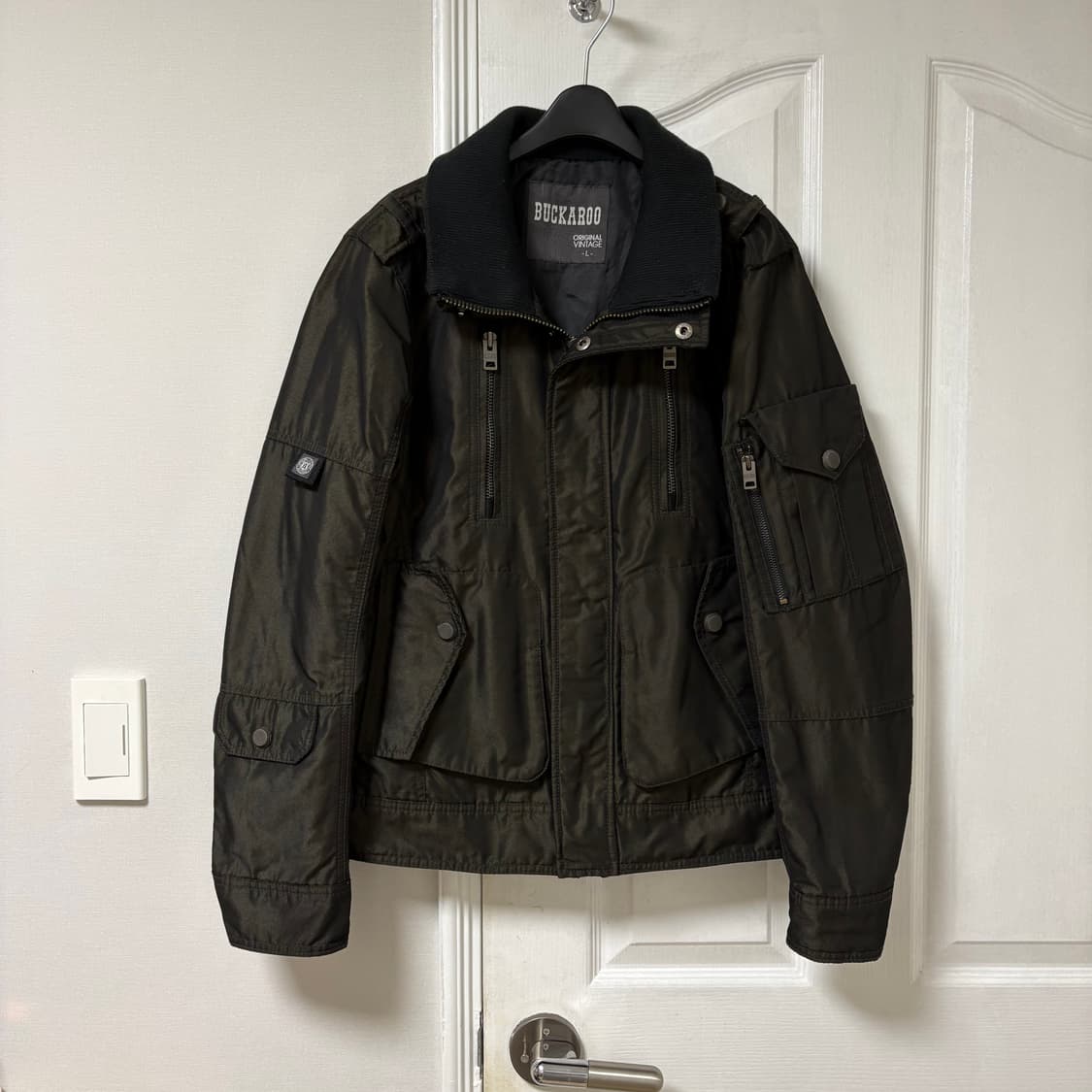 버카루 빈티지 자켓 (카키 L) 상품이미지4