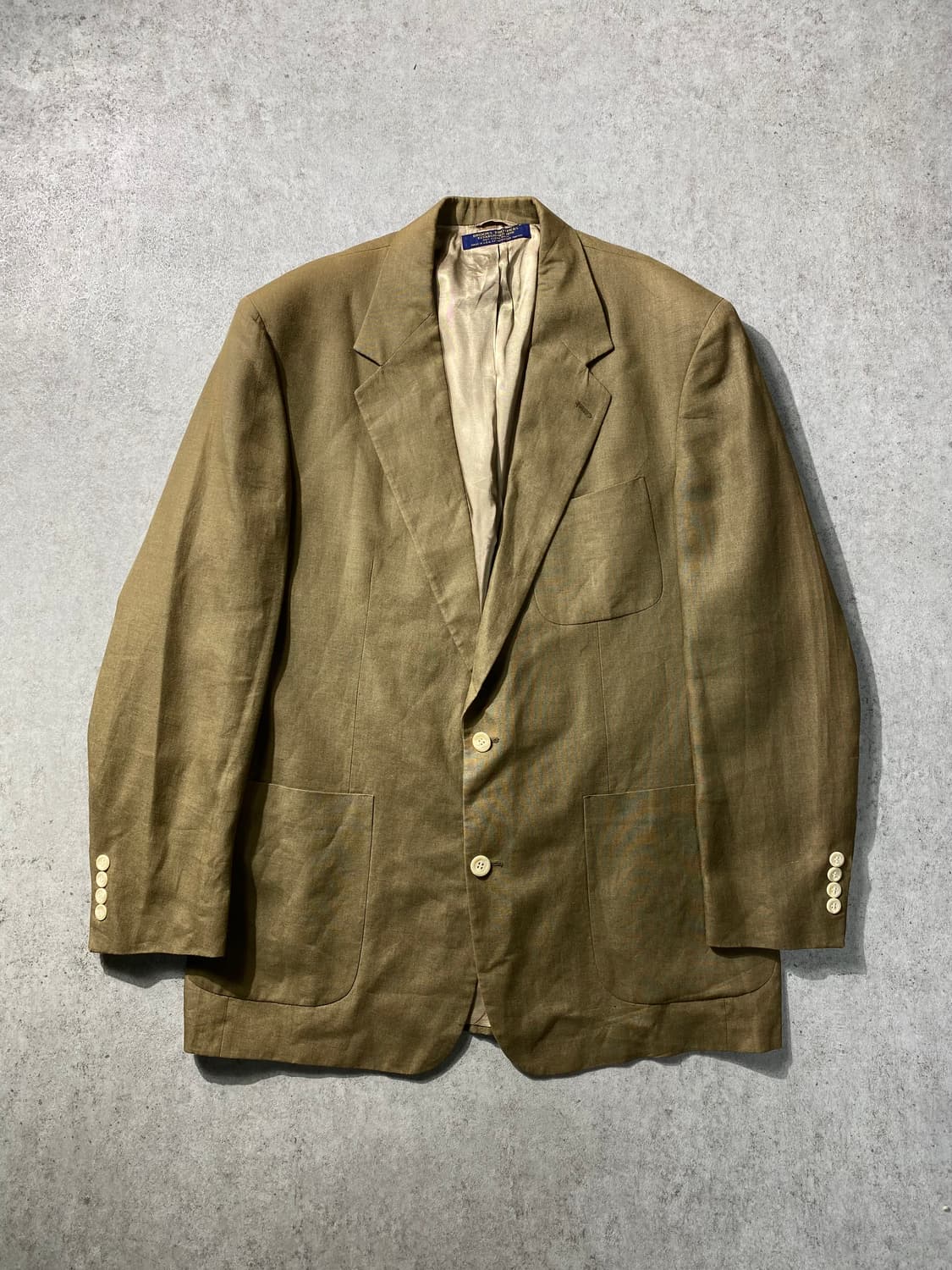 [L-XL] 90s 브룩스 브라더스 페이디드 리넨 투버튼 자켓 상품이미지1