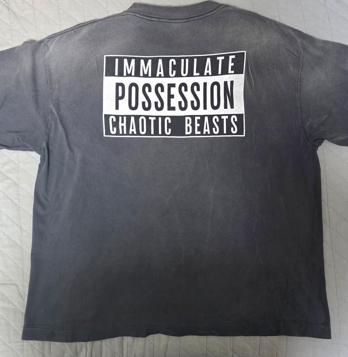 [XL] 세인트미카엘 CPFM 헤드샷 스마일리 티셔츠 블랙 상품이미지7