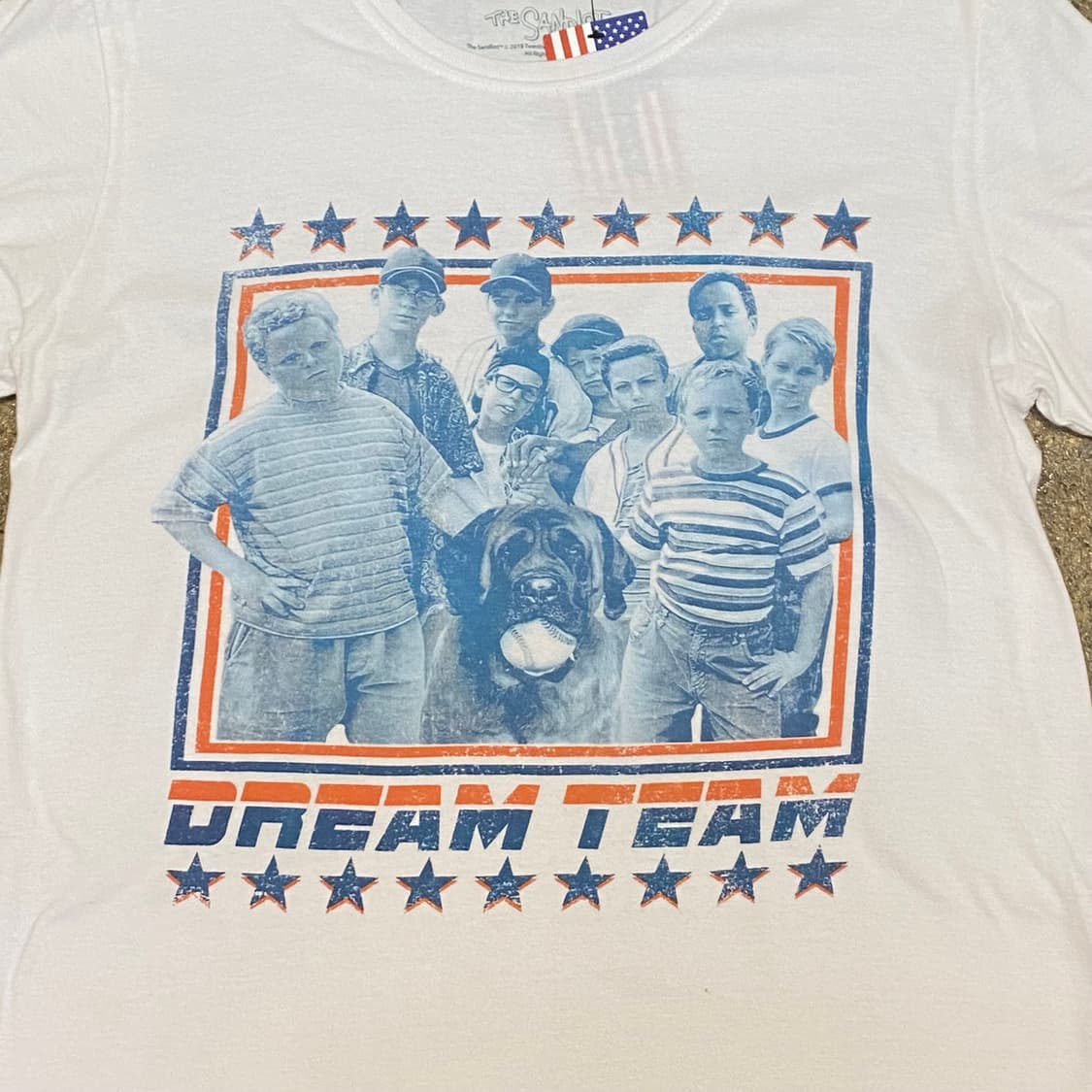 미국 빈티지 SANDLOT 드림팀 굿즈 티셔츠 반팔티 상품이미지3