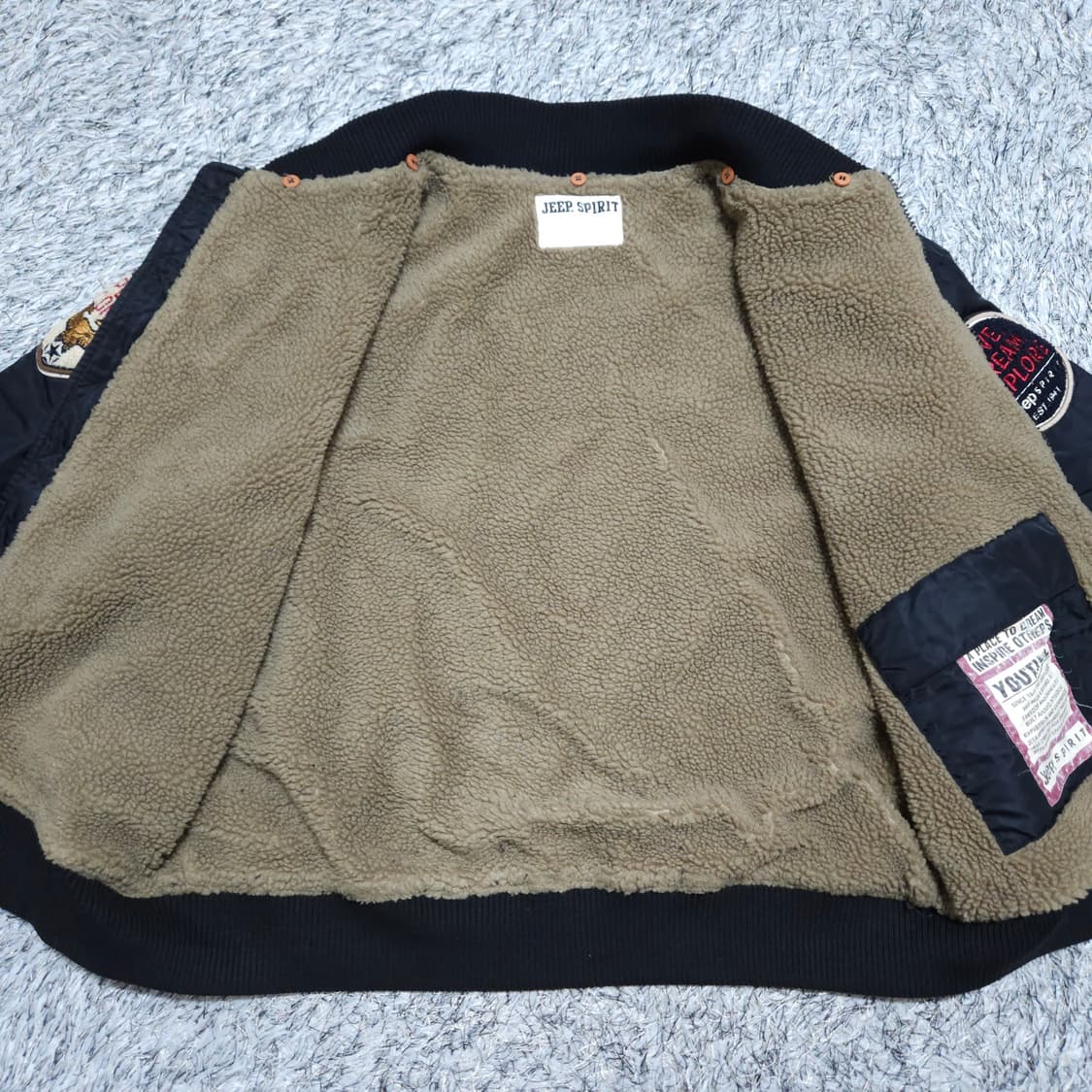 Jeep) XL 남자 양털안감 항공점퍼 / 왕눈이샵 상품이미지7