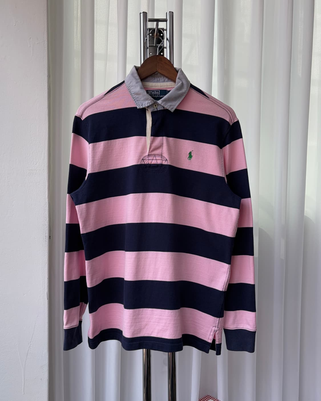 [L]폴로 랄프로렌 스트라이프 단가라 럭비 티셔츠 상품이미지2