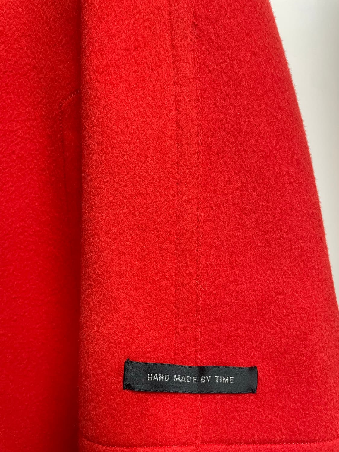 타임 울&캐시미어 레드 코트 상품이미지5