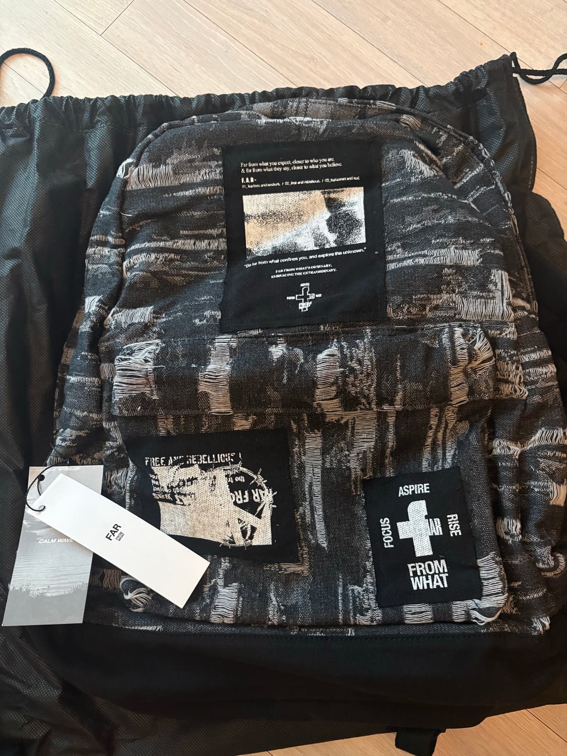 파프롬왓 파 패치 코튼 백팩 상품이미지1