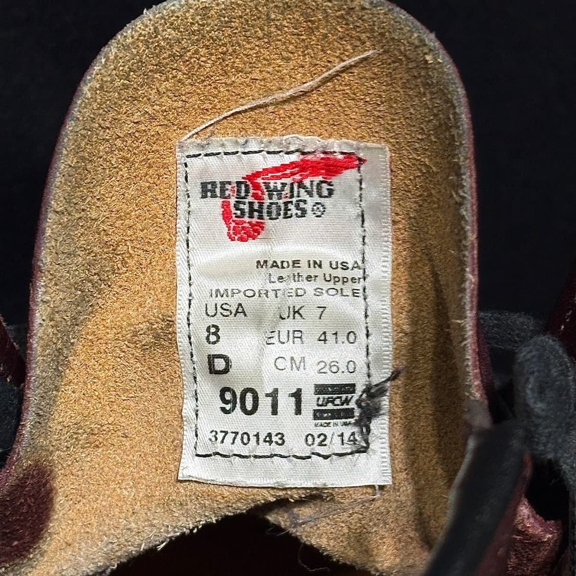 레드윙 백맨 집업 커스텀 부츠 상품이미지8