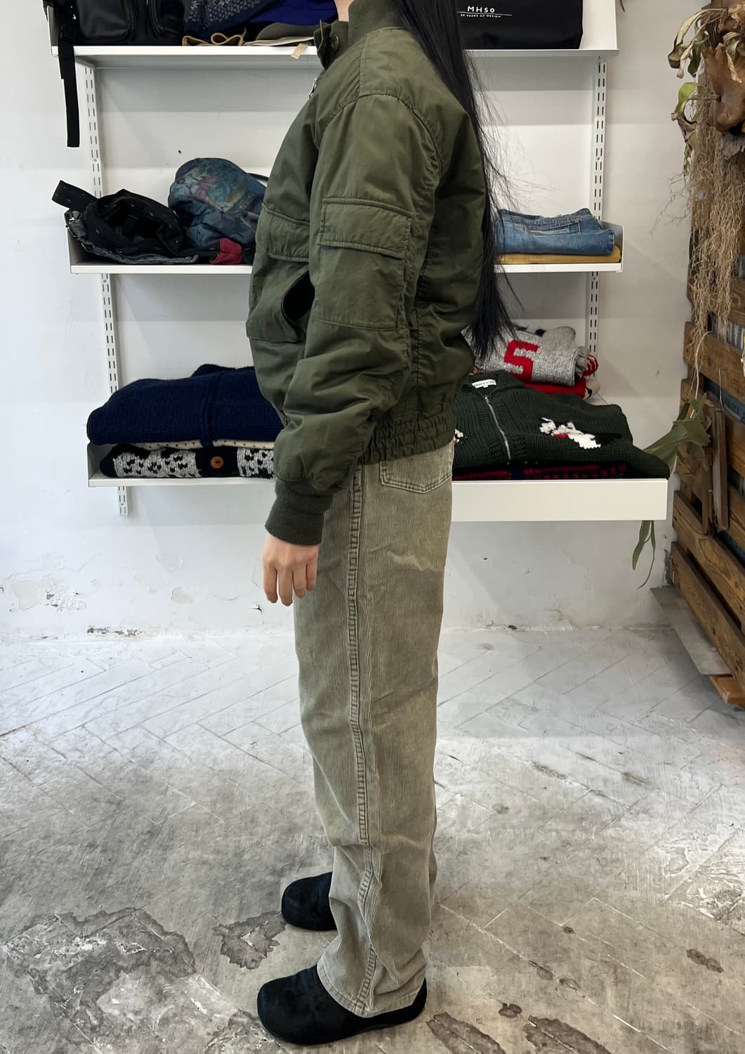 BEAMS BOY 빔즈보이 밀리터리 블루종 상품이미지7