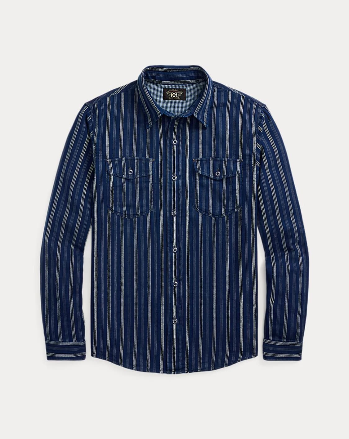 RRL 더블페이스 와바시 자수 워크 셔츠 S 상품이미지1